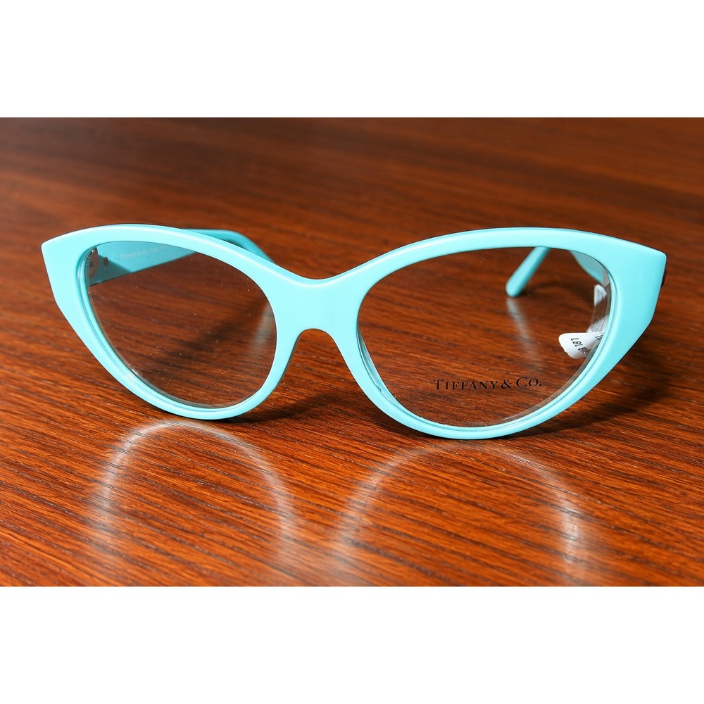 Tiffany & Co TF2244 Eyeglasses Cat Eye Tiffany Blue Heart Tag 53/16/140 NEW - Picture 3 of 7